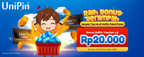 Saatnya Self-Reward! Hemat hingga 20.000 dengan Top Up Pakai Pulsa di UniPin!